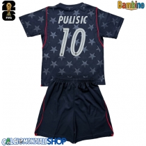 Maglie da calcio Stati Uniti Christian Pulisic #10 Seconda Maglia Bambino Mondiali 2026  Manica Corta + Pantaloni corti)